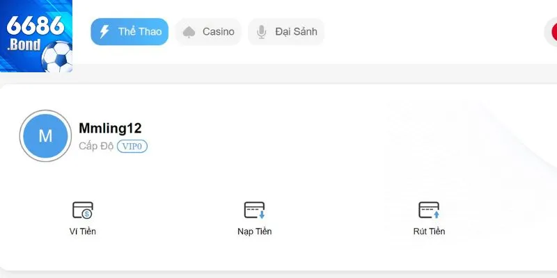 Nhà cái 6686 cung cấp hướng dẫn nạp tiền chi tiết cho cược thủ