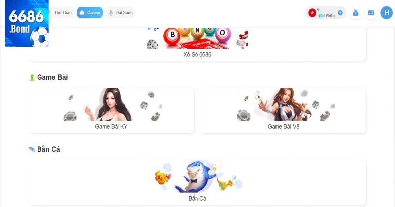 Game bài 6686 là địa chỉ lý tưởng